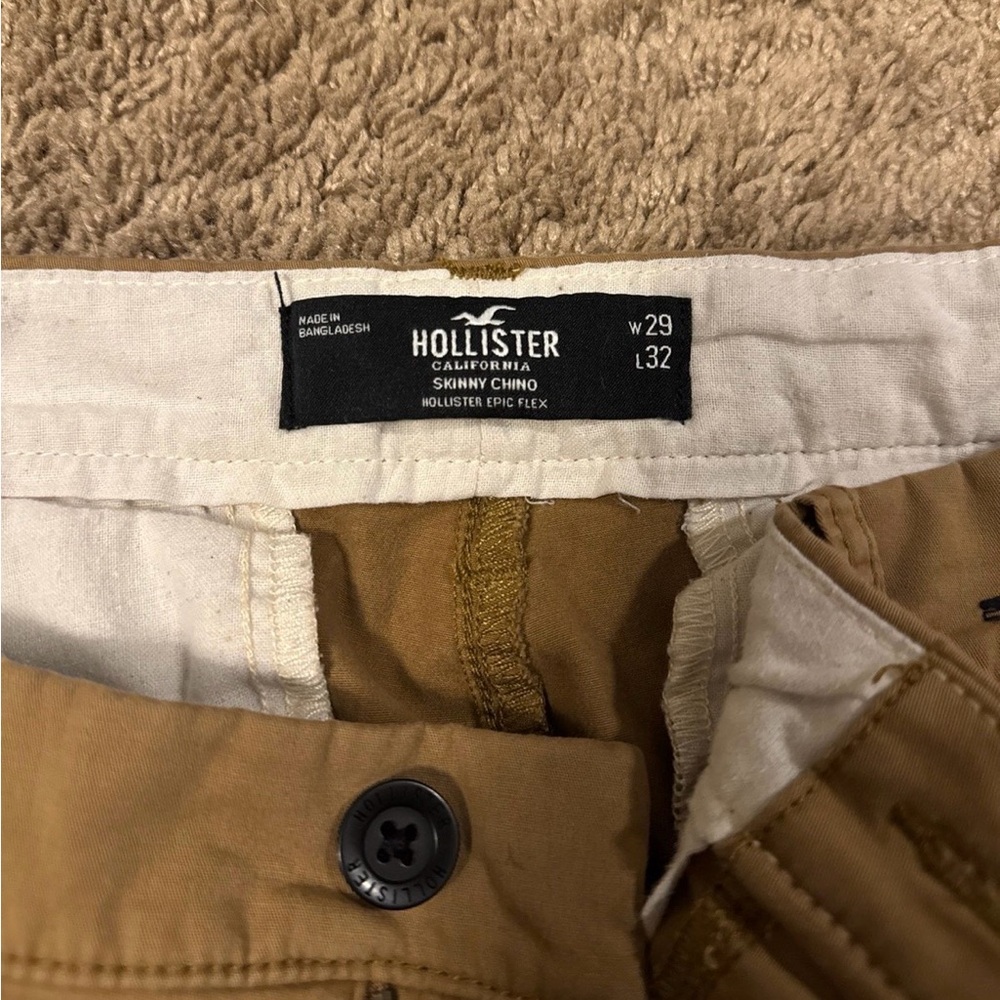 Hollister Tan Skinny Chino Pants